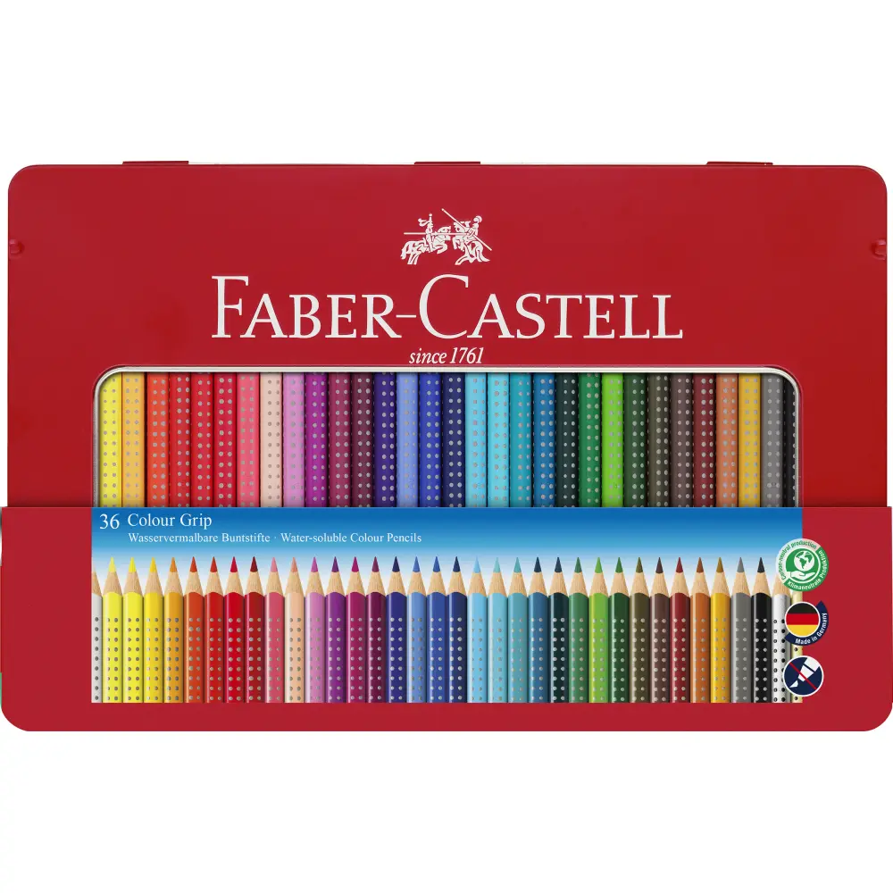 Barvice FABER-CASTELL, grip 36/1 kovina